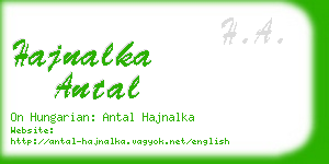 hajnalka antal business card